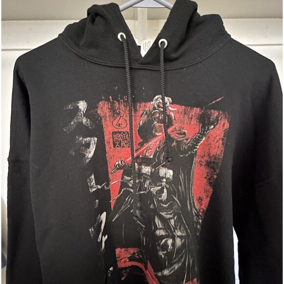 Star Wars Men's XL Visions Darth Vader Samurai Black Hoodie Polyester/Cotton - Picture 1 of 9